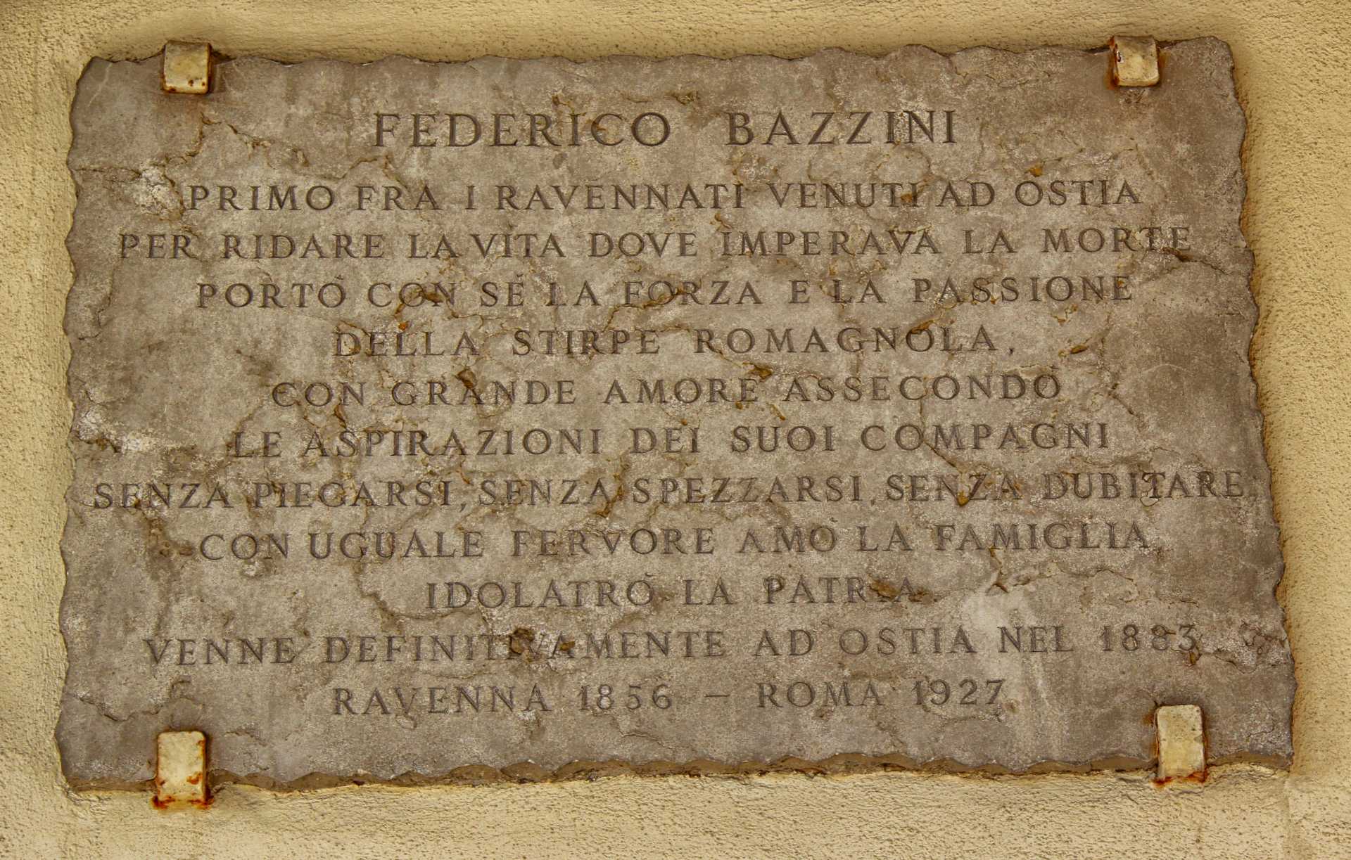 Il mio bisnonno, Federico Bazzini